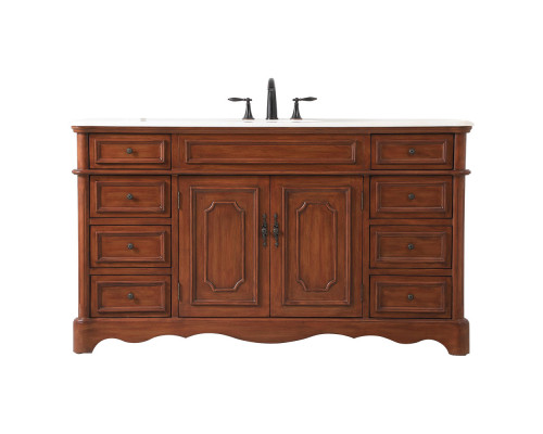 Elegant Bathroom Vanity - Teak (VF30460TK)