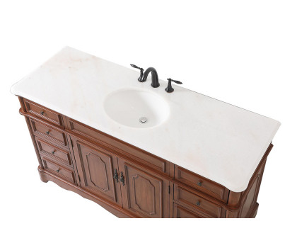 Elegant Bathroom Vanity - Teak (VF30460TK)