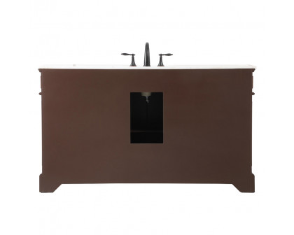 Elegant Bathroom Vanity - Teak (VF30460TK)