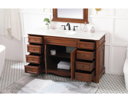 Elegant Bathroom Vanity - Teak (VF30460TK)