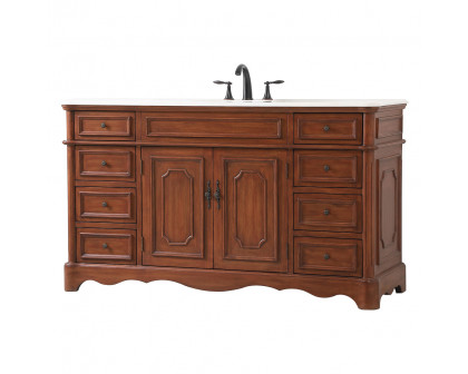 Elegant Bathroom Vanity - Teak (VF30460TK)