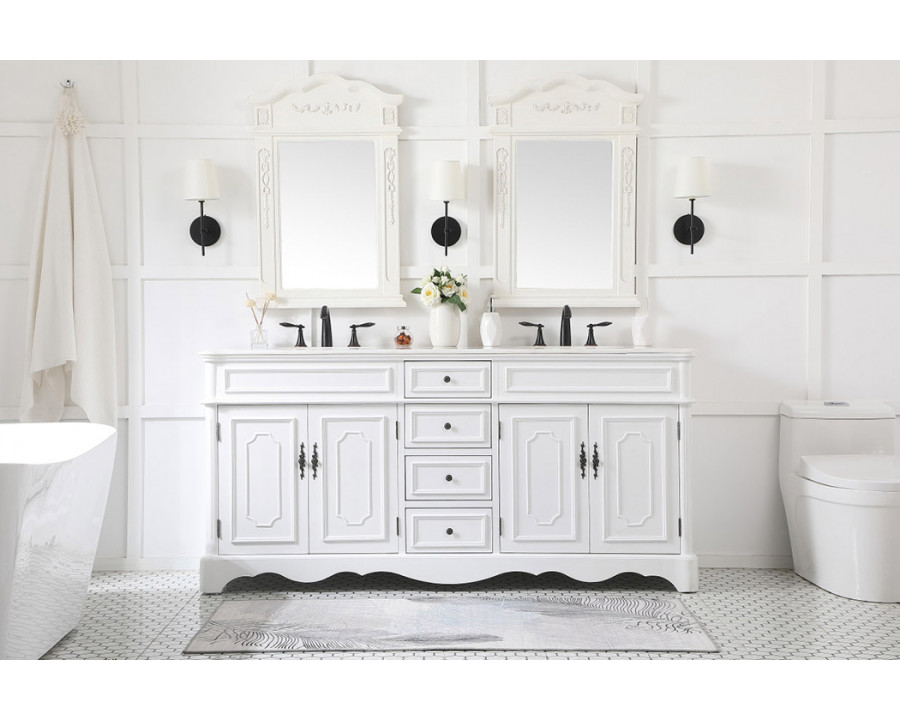 Elegant Bathroom Vanity - Antique White (VF30472DAW)