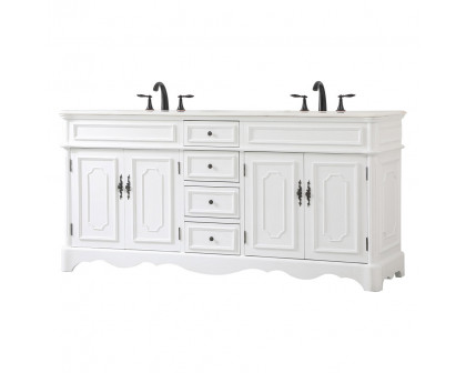 Elegant Bathroom Vanity - Antique White (VF30472DAW)