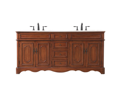 Elegant Bathroom Vanity - Teak (VF30472DTK)