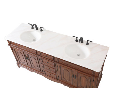 Elegant Bathroom Vanity - Teak (VF30472DTK)