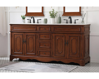 Elegant Bathroom Vanity - Teak (VF30472DTK)