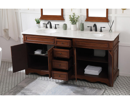 Elegant Bathroom Vanity - Teak (VF30472DTK)