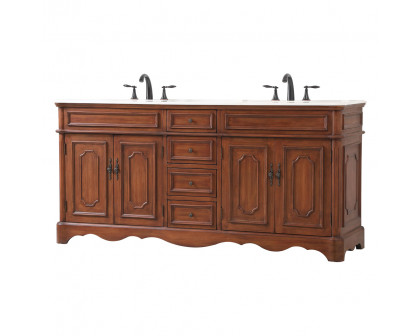 Elegant Bathroom Vanity - Teak (VF30472DTK)