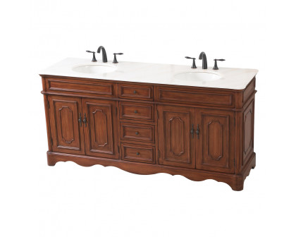 Elegant Bathroom Vanity - Teak (VF30472DTK)