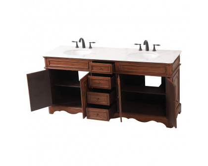 Elegant Bathroom Vanity - Teak (VF30472DTK)