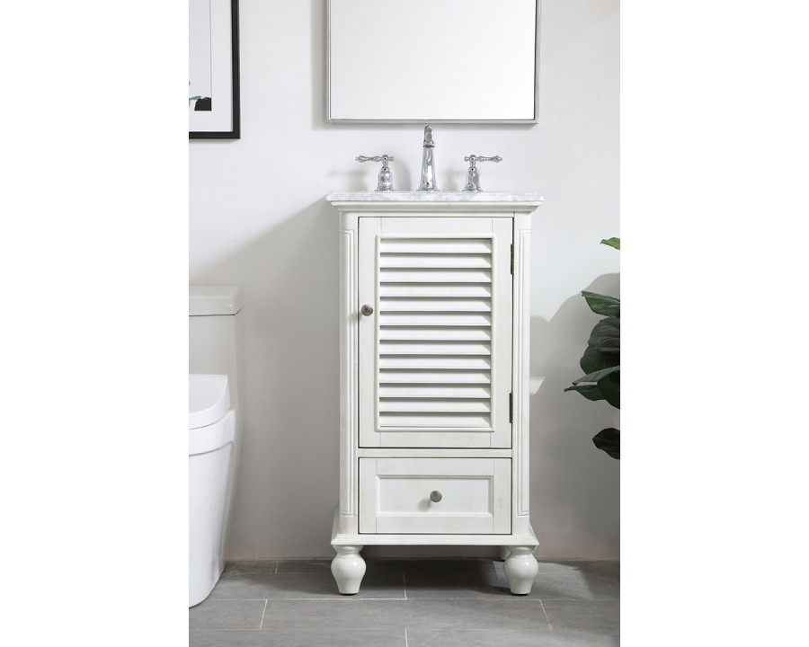 Elegant Bathroom Vanity - Antique White (VF30519AW)