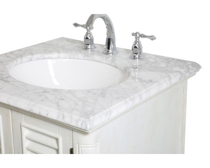 Elegant Bathroom Vanity - Antique White, L 24" (VF30524AW)