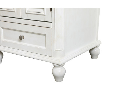 Elegant Bathroom Vanity - Antique White, L 24" (VF30524AW)