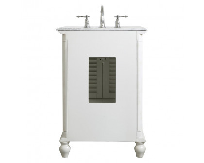 Elegant Bathroom Vanity - Antique White, L 24" (VF30524AW)