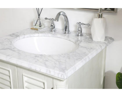 Elegant Bathroom Vanity - Antique White, L 24" (VF30524AW)