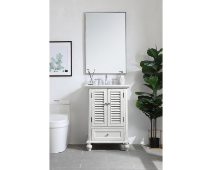 Elegant Bathroom Vanity - Antique White, L 24" (VF30524AW)