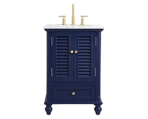 Elegant Bathroom Vanity - Blue, L 24" (VF30524BL)