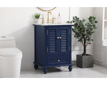 Elegant Bathroom Vanity - Blue, L 24" (VF30524BL)