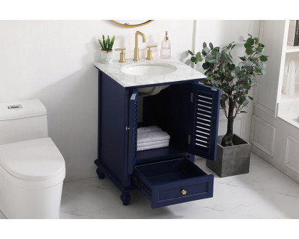 Elegant Bathroom Vanity - Blue, L 24" (VF30524BL)