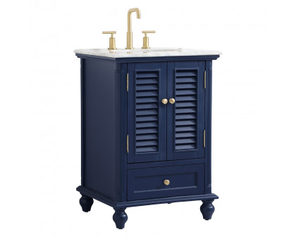 Elegant Bathroom Vanity - Blue, L 24" (VF30524BL)