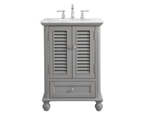 Elegant Bathroom Vanity - Gray, L 24" (VF30524GR)