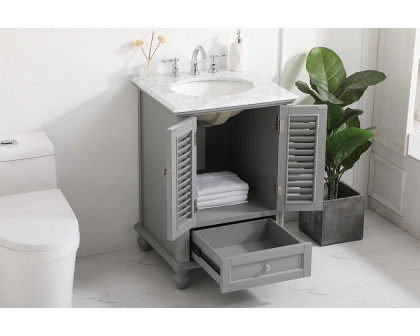 Elegant Bathroom Vanity - Gray, L 24" (VF30524GR)