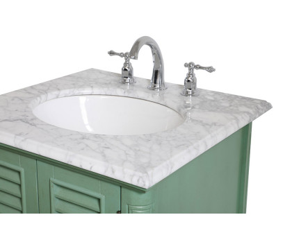 Elegant Bathroom Vanity - Vintage Mint, L 24" (VF30524VM)