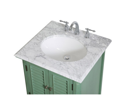 Elegant Bathroom Vanity - Vintage Mint, L 24" (VF30524VM)