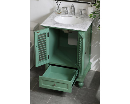 Elegant Bathroom Vanity - Vintage Mint, L 24" (VF30524VM)