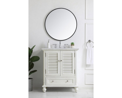 Elegant Bathroom Vanity - Antique White, L 30" (VF30530AW)