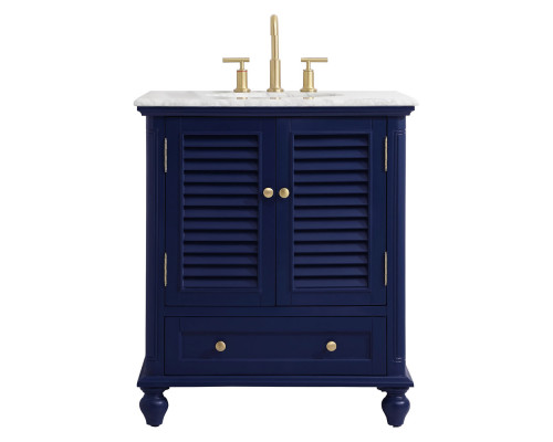 Elegant Bathroom Vanity - Blue, L 30" (VF30530BL)