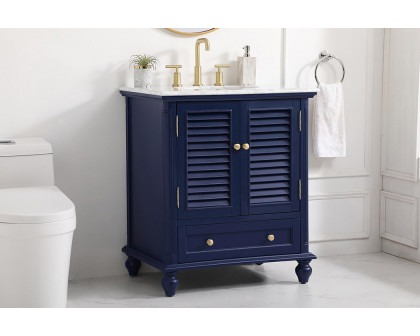 Elegant Bathroom Vanity - Blue, L 30" (VF30530BL)