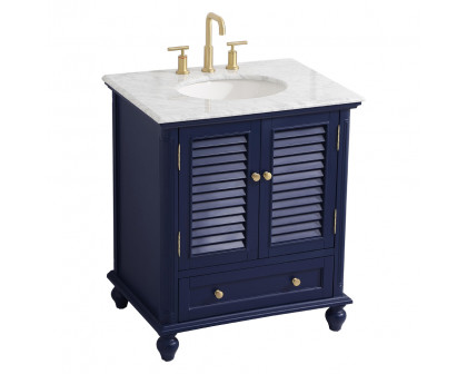 Elegant Bathroom Vanity - Blue, L 30" (VF30530BL)