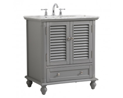 Elegant Bathroom Vanity - Gray, L 30" (VF30530GR)