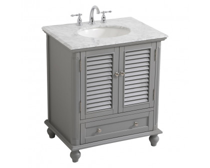 Elegant Bathroom Vanity - Gray, L 30" (VF30530GR)