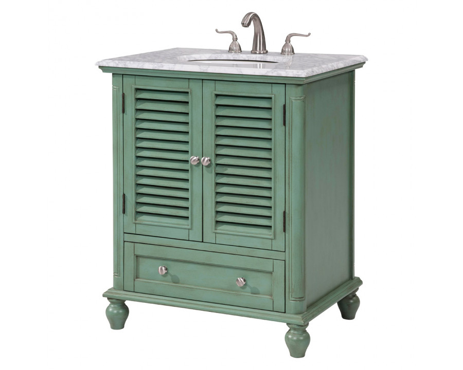 Elegant Bathroom Vanity - Vintage Mint, L 30" (VF30530VM)