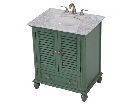 Elegant Bathroom Vanity - Vintage Mint, L 30" (VF30530VM)