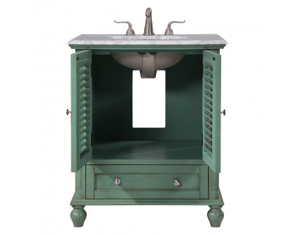 Elegant Bathroom Vanity - Vintage Mint, L 30" (VF30530VM)