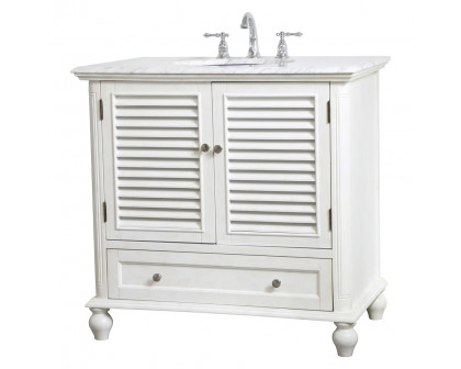 Elegant Bathroom Vanity - Antique White, L 36" (VF30536AW)