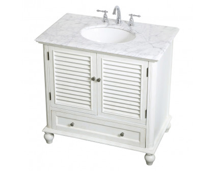 Elegant Bathroom Vanity - Antique White, L 36" (VF30536AW)