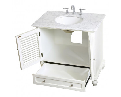 Elegant Bathroom Vanity - Antique White, L 36" (VF30536AW)