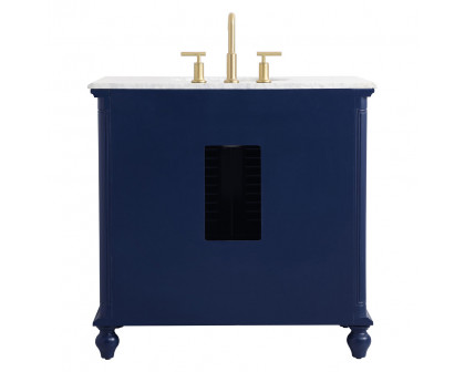 Elegant Bathroom Vanity - Blue, L 36" (VF30536BL)