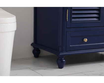 Elegant Bathroom Vanity - Blue, L 36" (VF30536BL)