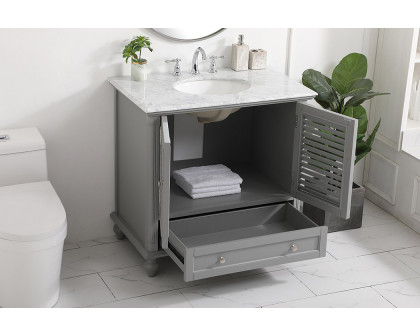 Elegant Bathroom Vanity - Gray, L 36" (VF30536GR)