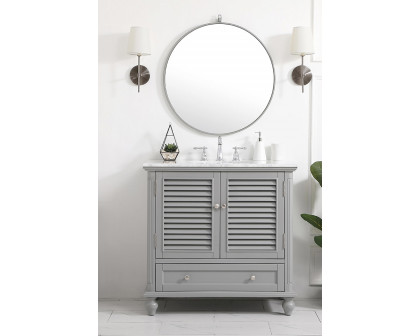 Elegant Bathroom Vanity - Gray, L 36" (VF30536GR)