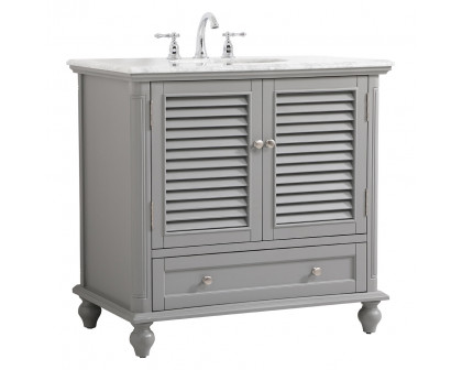 Elegant Bathroom Vanity - Gray, L 36" (VF30536GR)