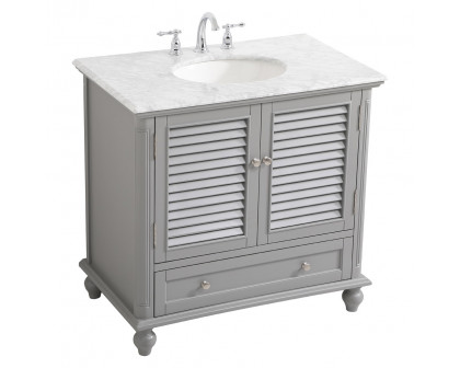 Elegant Bathroom Vanity - Gray, L 36" (VF30536GR)