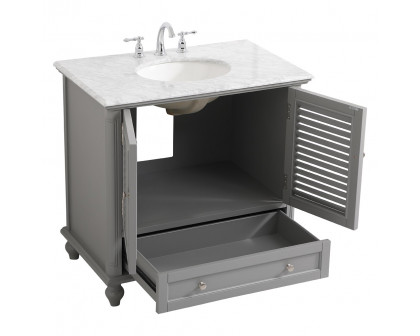 Elegant Bathroom Vanity - Gray, L 36" (VF30536GR)