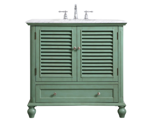 Elegant Bathroom Vanity - Vintage Mint, L 36" (VF30536VM)