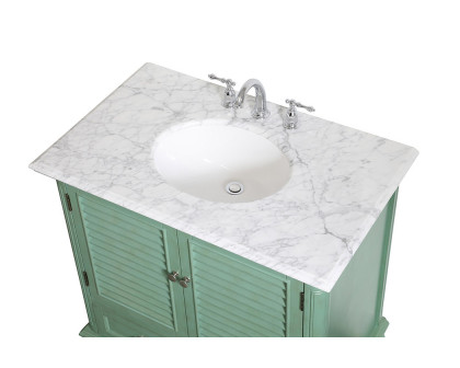 Elegant Bathroom Vanity - Vintage Mint, L 36" (VF30536VM)